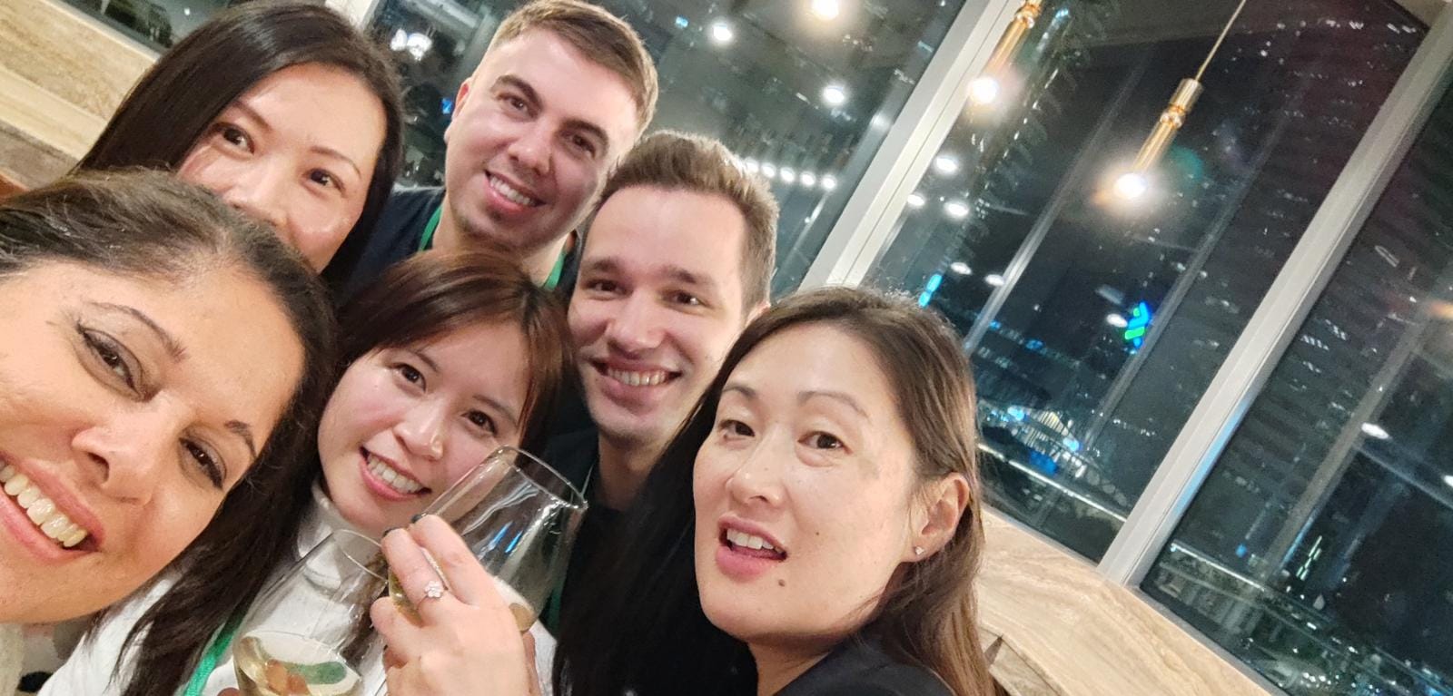 Group selfie after facilitation event — always remember to enjoy the moment