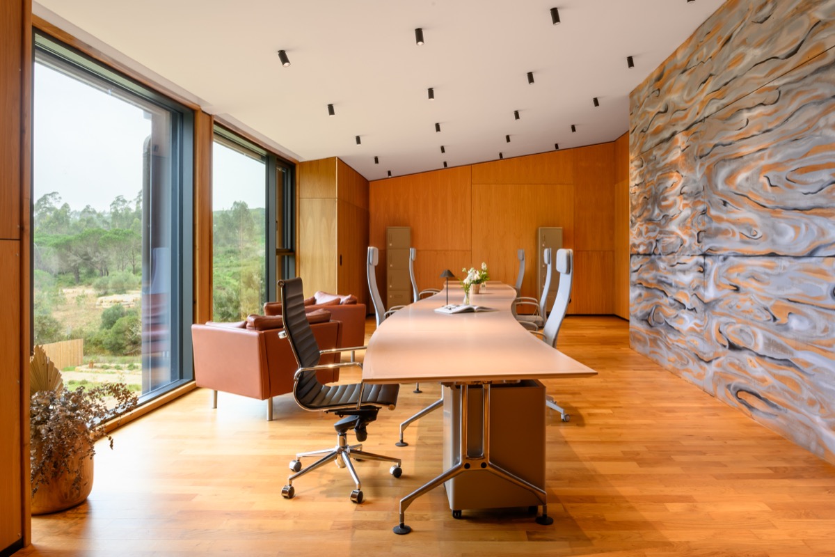 Design boardroom with sculptural wall — where you'll run workshops